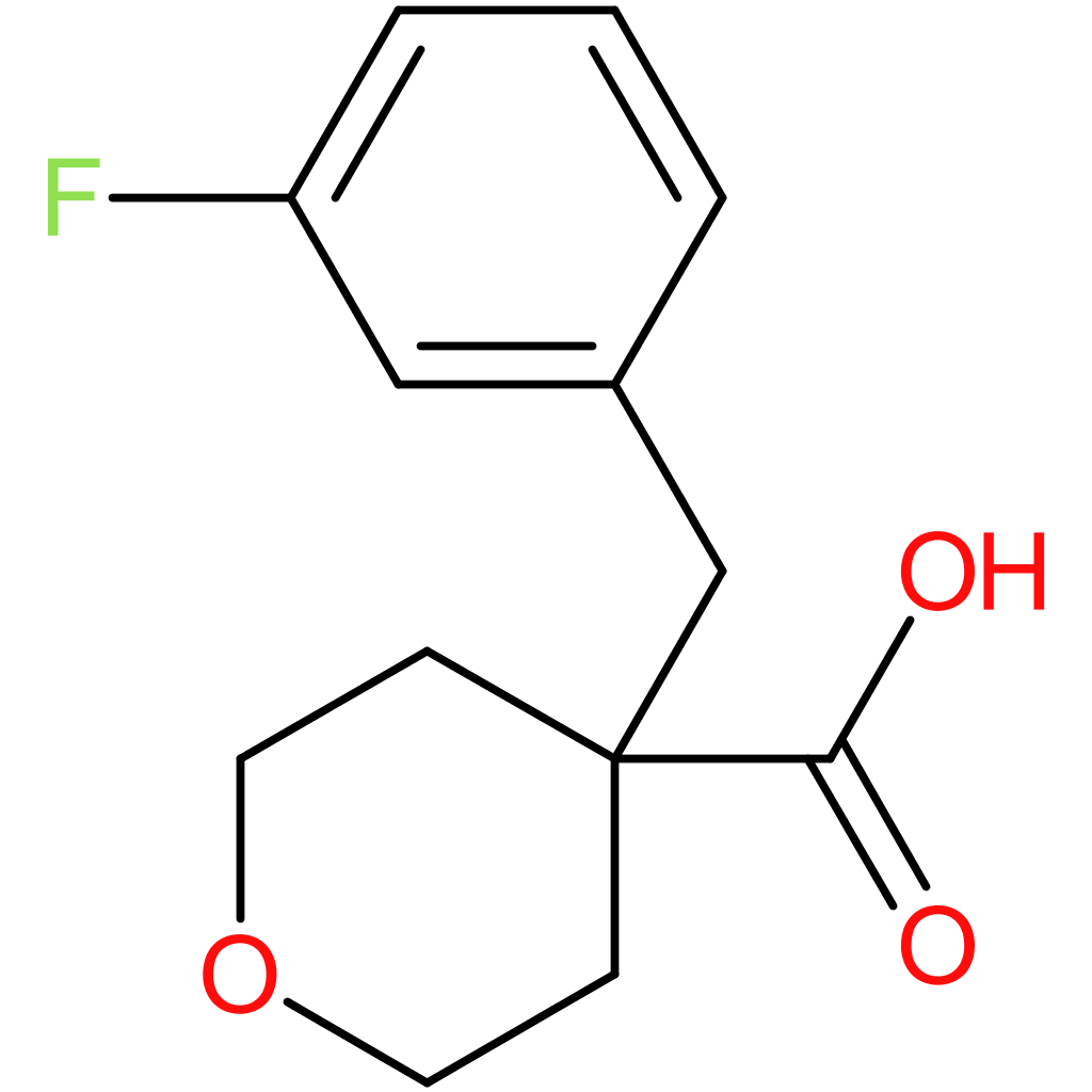 4-[(3-Fluorophenyl)methyl]oxane-4-carboxylic acid