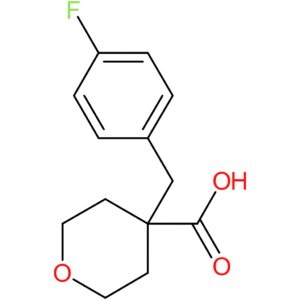 4-[(4-Fluorophenyl)methyl]oxane-4-carboxylic acid
