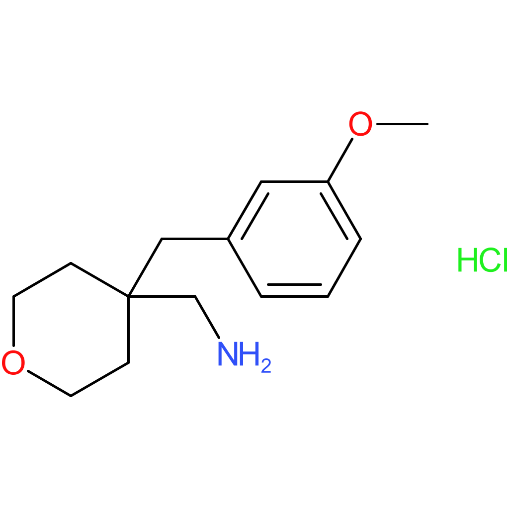 {4-[(3-Methoxyphenyl)methyl]oxan-4-yl}methanamine hydrochloride