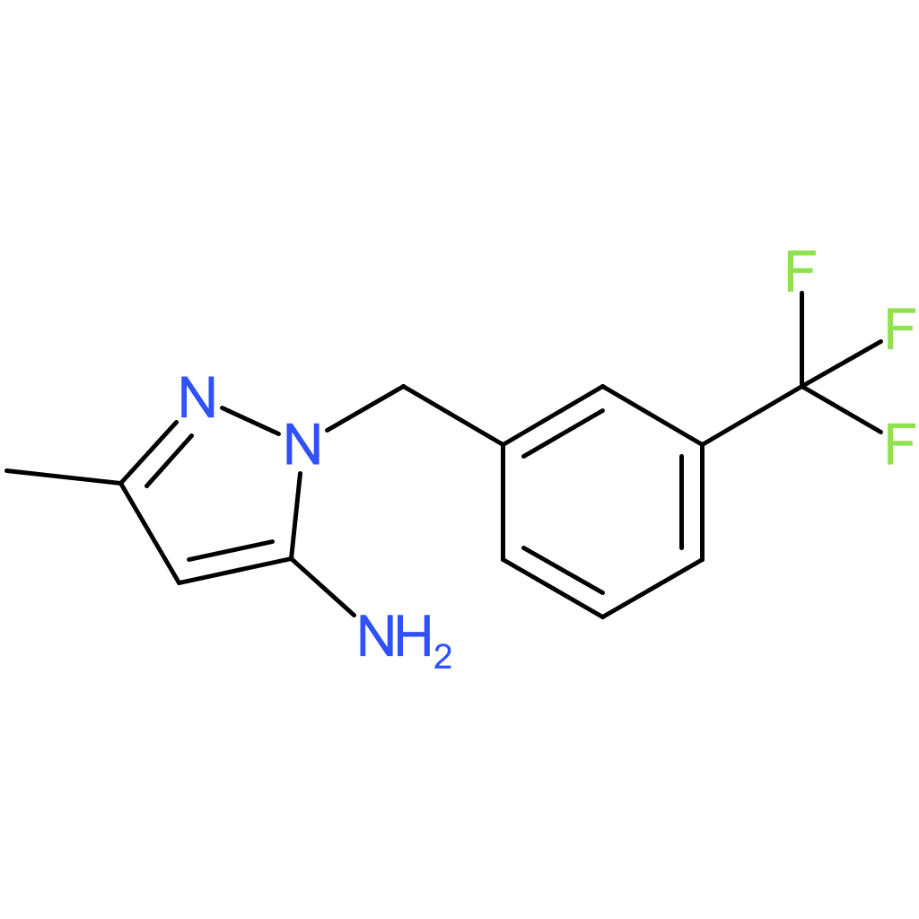 3-Methyl-1-[3-(trifluoromethyl)benzyl]-1H-pyrazol-5-amine