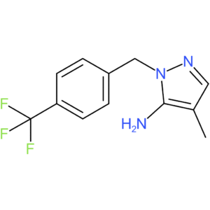 4-Methyl-1-[4-(trifluoromethyl)benzyl]-1H-pyrazol-5-amine