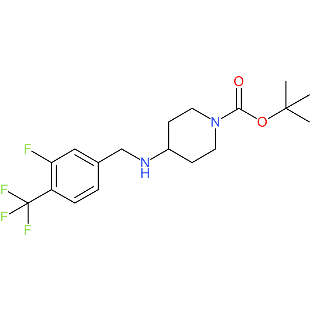 tert-Butyl 4-[3-fluoro-4-(trifluoromethyl)benzylamino]piperidine-1-carboxylate