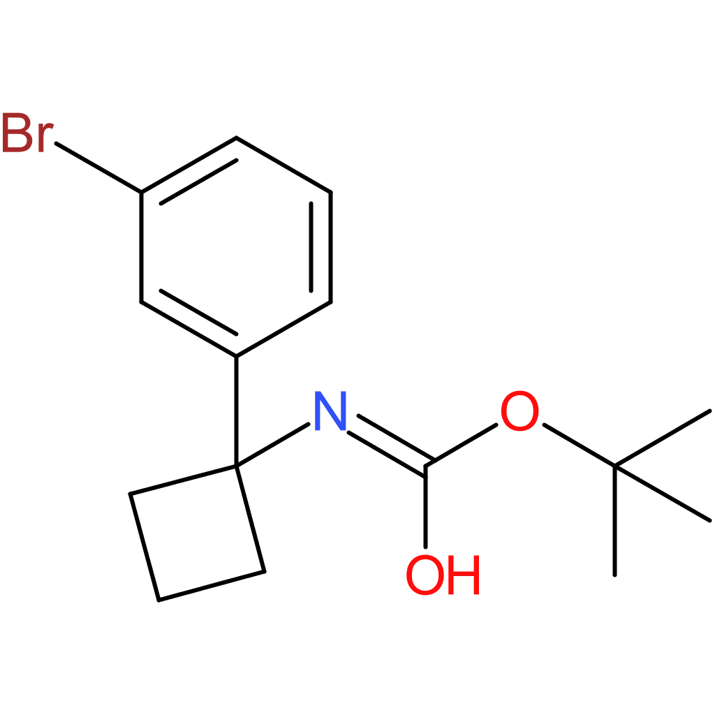 tert-Butyl N-[1-(3-bromophenyl)cyclobutyl]carbamate