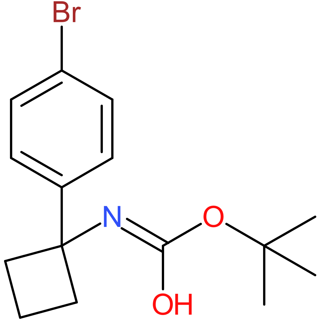 tert-Butyl N-[1-(4-bromophenyl)cyclobutyl]carbamate