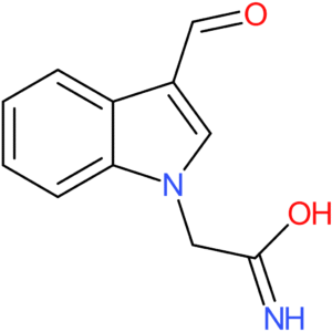 2-(3-formyl-1H-indol-1-yl)acetimidic acid