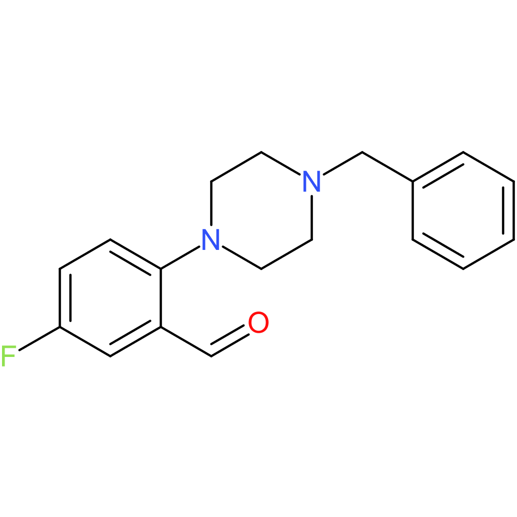2-(4-benzylpiperazin-1-yl)-5-fluorobenzaldehyde