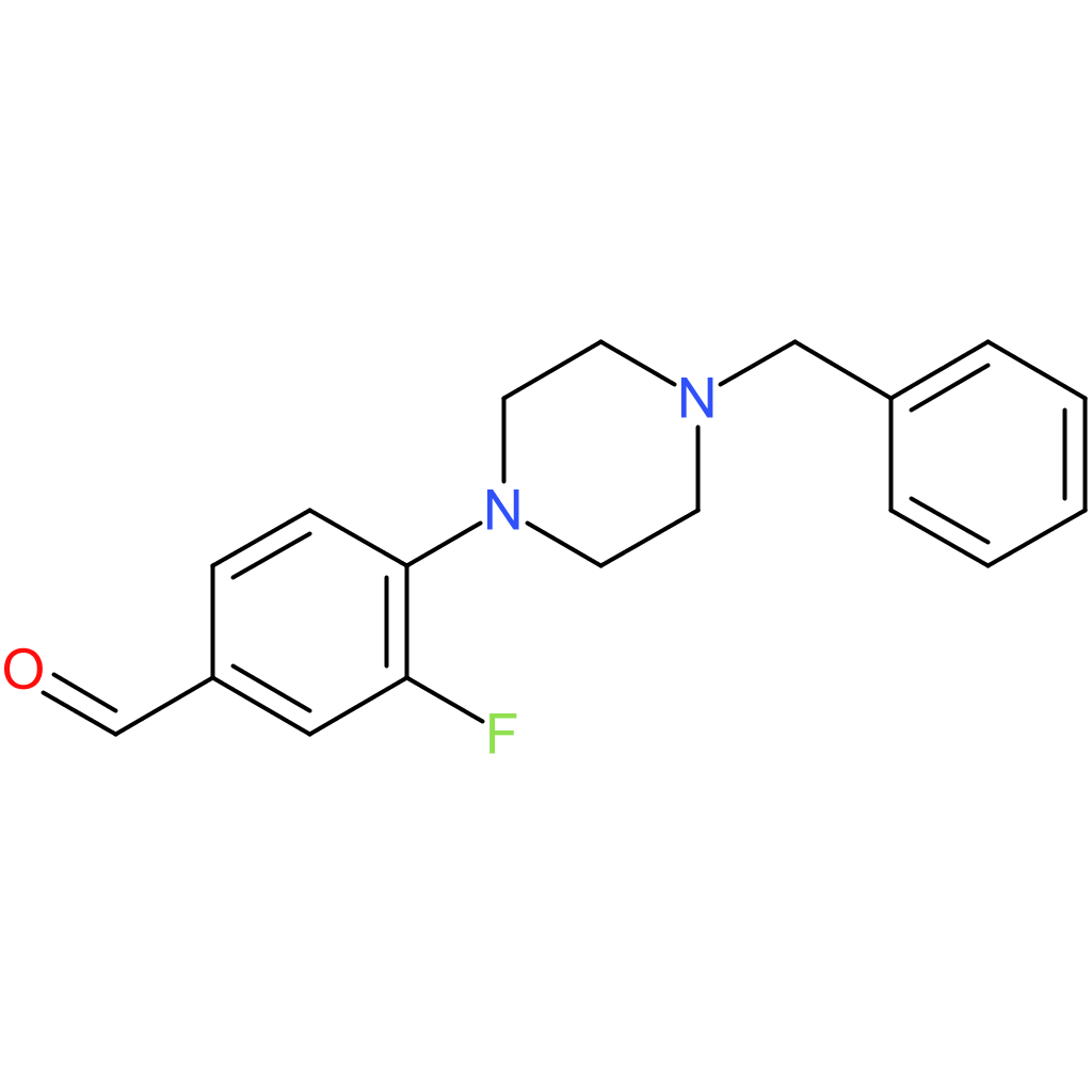 4-(4-benzylpiperazin-1-yl)-3-fluorobenzaldehyde