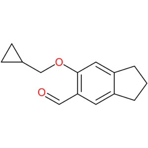 6-(cyclopropylmethoxy)-2,3-dihydro-1H-indene-5-carbaldehyde