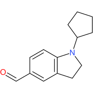1-cyclopentylindoline-5-carbaldehyde