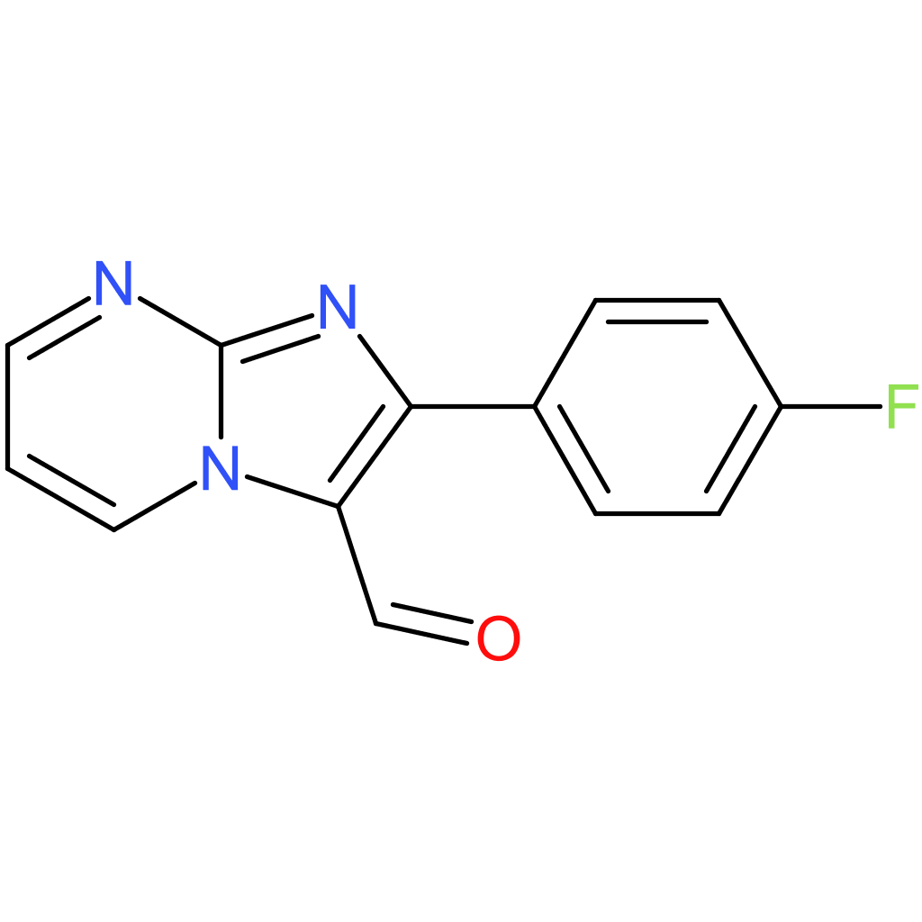 2-(4-fluorophenyl)imidazo[1,2-a]pyrimidine-3-carbaldehyde