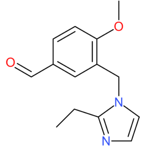 3-((2-ethyl-1H-imidazol-1-yl)methyl)-4-methoxybenzaldehyde