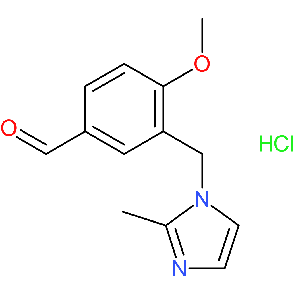 4-methoxy-3-((2-methyl-1H-imidazol-1-yl)methyl)benzaldehyde hydrochloride