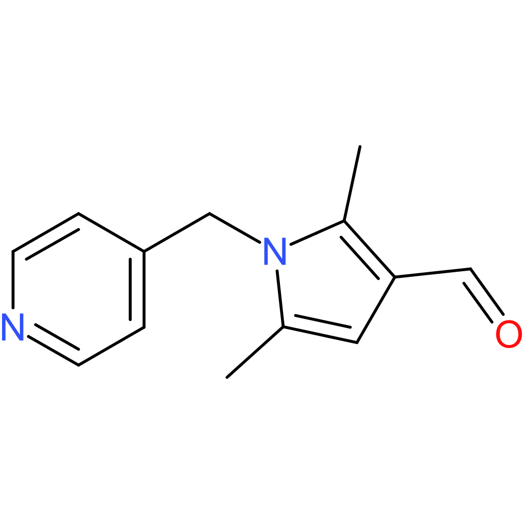 2,5-dimethyl-1-(pyridin-4-ylmethyl)-1H-pyrrole-3-carbaldehyde