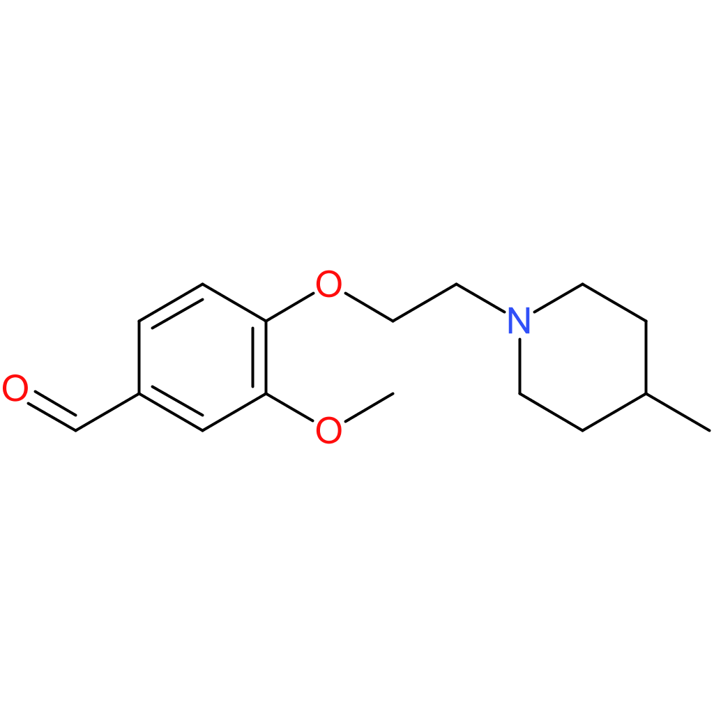 3-methoxy-4-(2-(4-methylpiperidin-1-yl)ethoxy)benzaldehyde