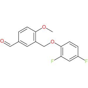 3-((2,4-difluorophenoxy)methyl)-4-methoxybenzaldehyde