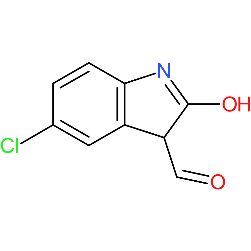 5-chloro-2-hydroxy-3H-indole-3-carbaldehyde