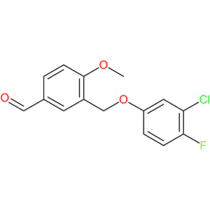 3-((3-chloro-4-fluorophenoxy)methyl)-4-methoxybenzaldehyde