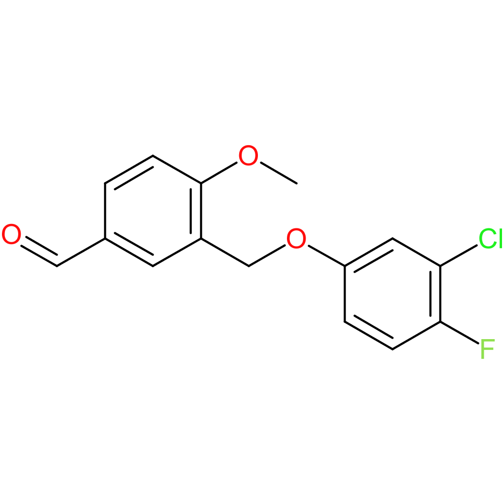 3-((3-chloro-4-fluorophenoxy)methyl)-4-methoxybenzaldehyde