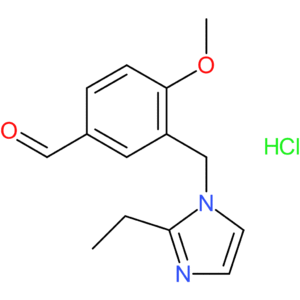 3-((2-ethyl-1H-imidazol-1-yl)methyl)-4-methoxybenzaldehyde hydrochloride
