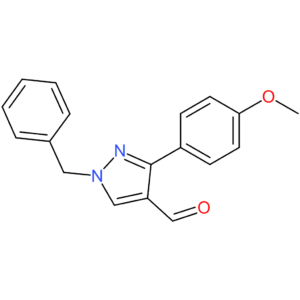 1-benzyl-3-(4-methoxyphenyl)-1H-pyrazole-4-carbaldehyde