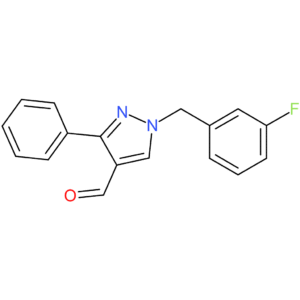 1-(3-fluorobenzyl)-3-phenyl-1H-pyrazole-4-carbaldehyde
