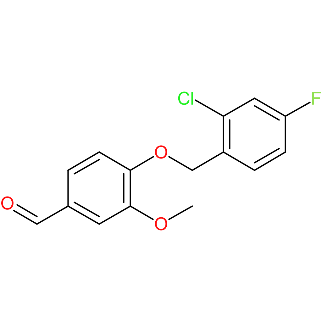 4-((2-chloro-4-fluorobenzyl)oxy)-3-methoxybenzaldehyde