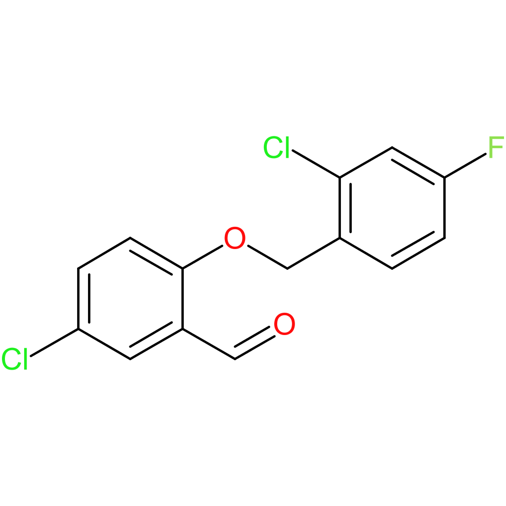 5-chloro-2-((2-chloro-4-fluorobenzyl)oxy)benzaldehyde