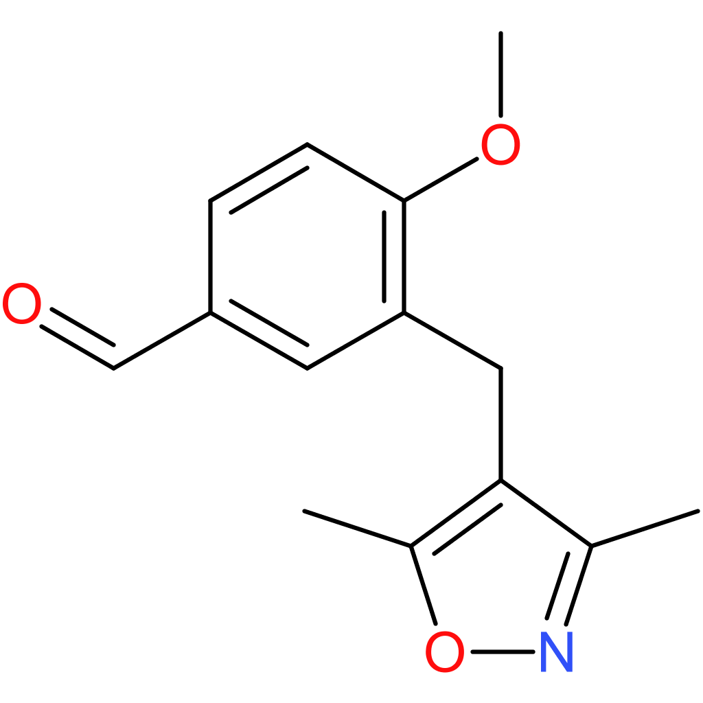 3-((3,5-dimethylisoxazol-4-yl)methyl)-4-methoxybenzaldehyde