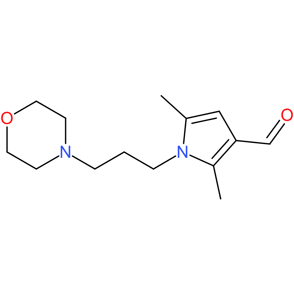 2,5-dimethyl-1-(3-morpholinopropyl)-1H-pyrrole-3-carbaldehyde