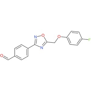 4-(5-((4-fluorophenoxy)methyl)-1,2,4-oxadiazol-3-yl)benzaldehyde