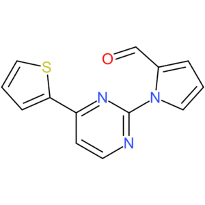 1-(4-(thiophen-2-yl)pyrimidin-2-yl)-1H-pyrrole-2-carbaldehyde
