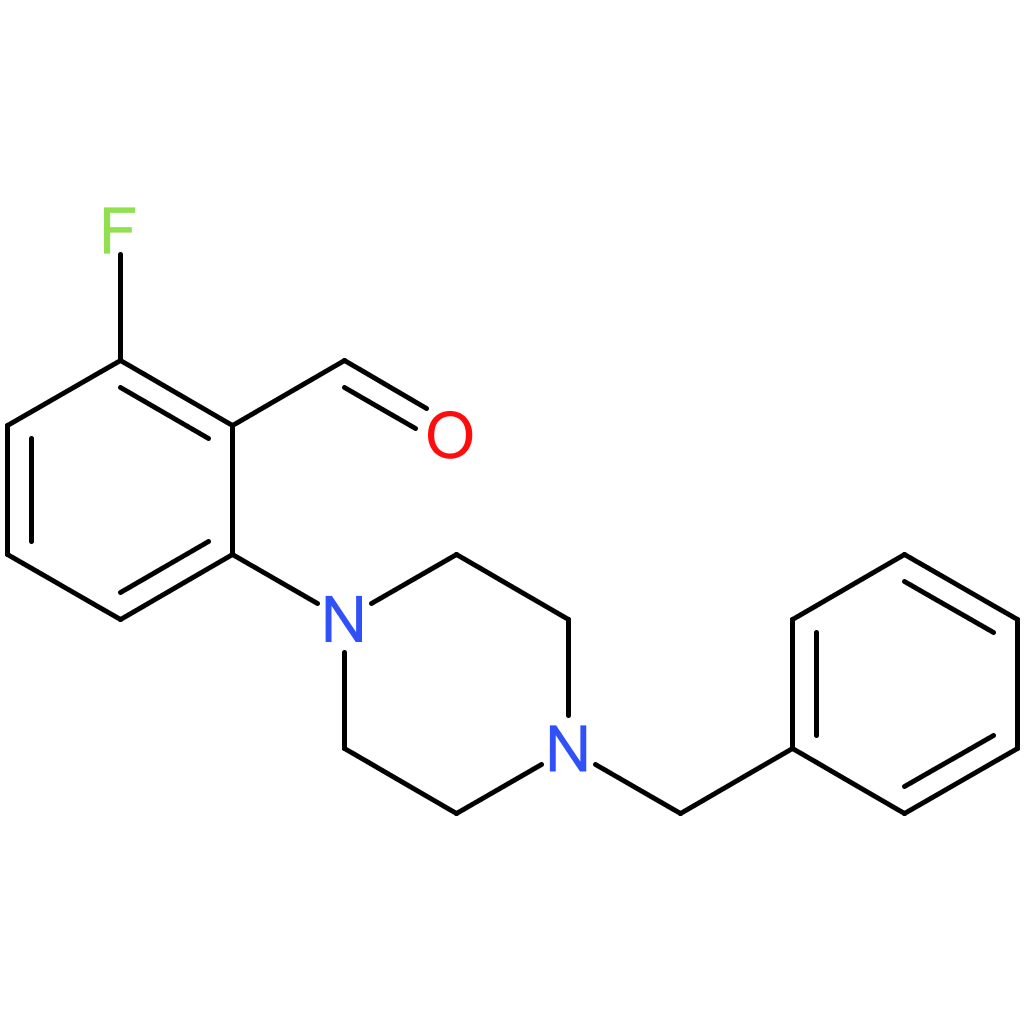 2-(4-benzylpiperazin-1-yl)-6-fluorobenzaldehyde