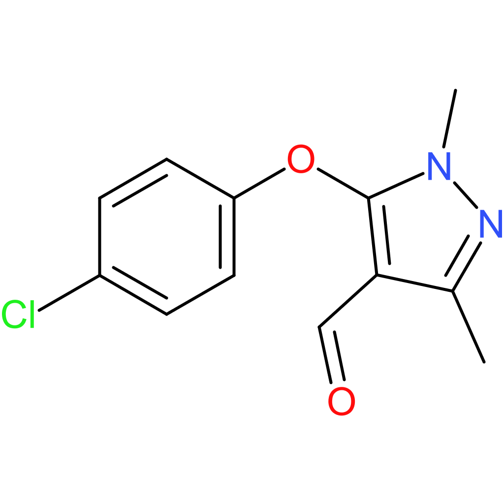 5-(4-chlorophenoxy)-1,3-dimethyl-1H-pyrazole-4-carbaldehyde