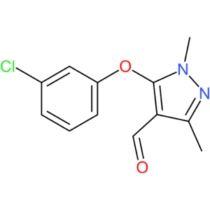 5-(3-chlorophenoxy)-1,3-dimethyl-1H-pyrazole-4-carbaldehyde