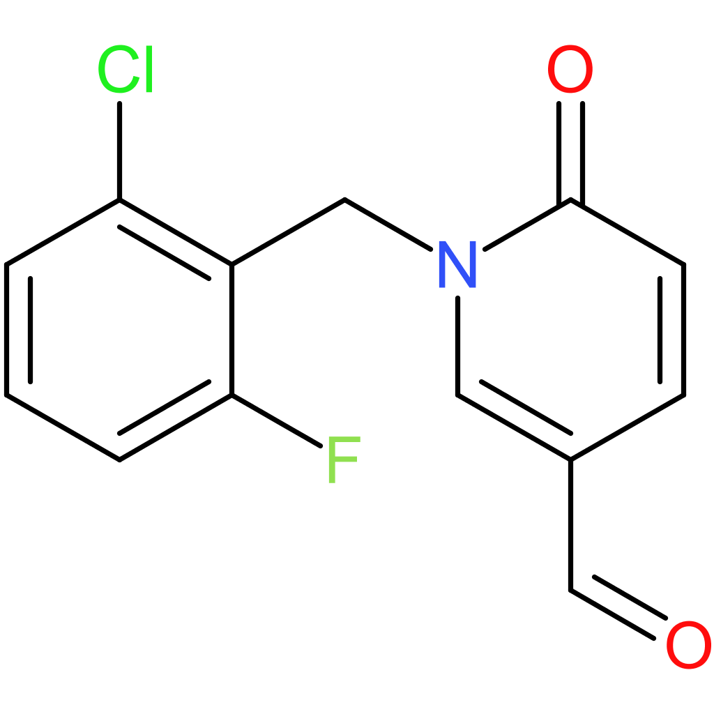 1-(2-chloro-6-fluorobenzyl)-6-oxo-1,6-dihydropyridine-3-carbaldehyde
