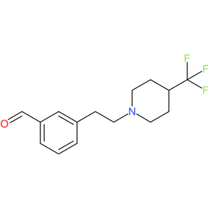 3-(2-(4-(trifluoromethyl)piperidin-1-yl)ethyl)benzaldehyde