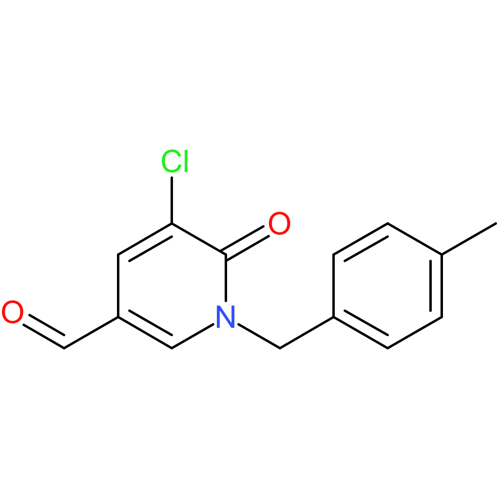 5-chloro-1-(4-methylbenzyl)-6-oxo-1,6-dihydropyridine-3-carbaldehyde