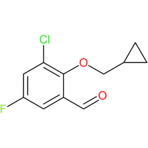 3-chloro-2-(cyclopropylmethoxy)-5-fluorobenzaldehyde