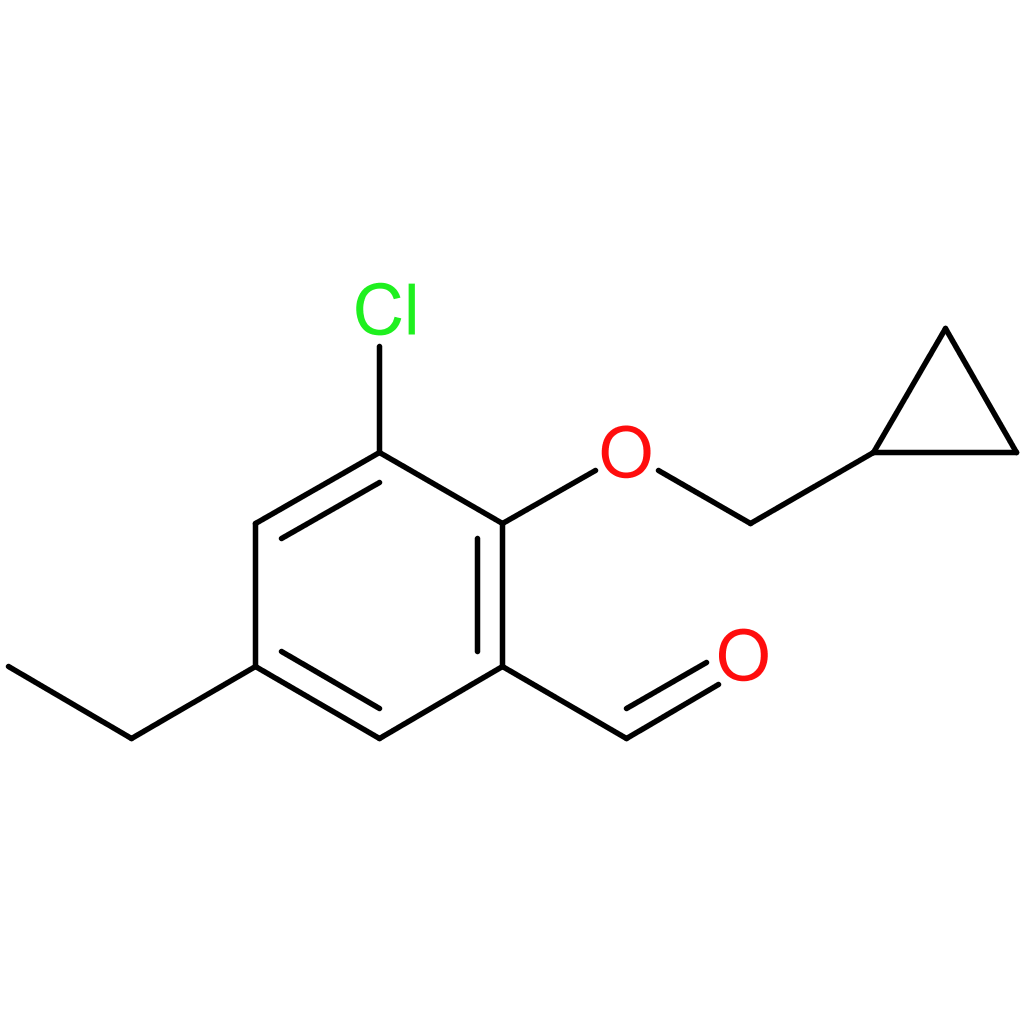 3-chloro-2-(cyclopropylmethoxy)-5-ethylbenzaldehyde