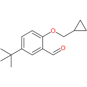 5-(tert-butyl)-2-(cyclopropylmethoxy)benzaldehyde