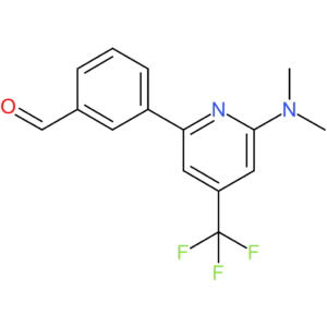 3-(6-(dimethylamino)-4-(trifluoromethyl)pyridin-2-yl)benzaldehyde