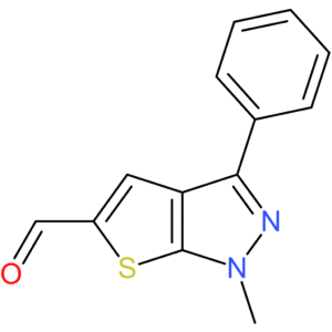 1-methyl-3-phenyl-1H-thieno[2,3-c]pyrazole-5-carbaldehyde