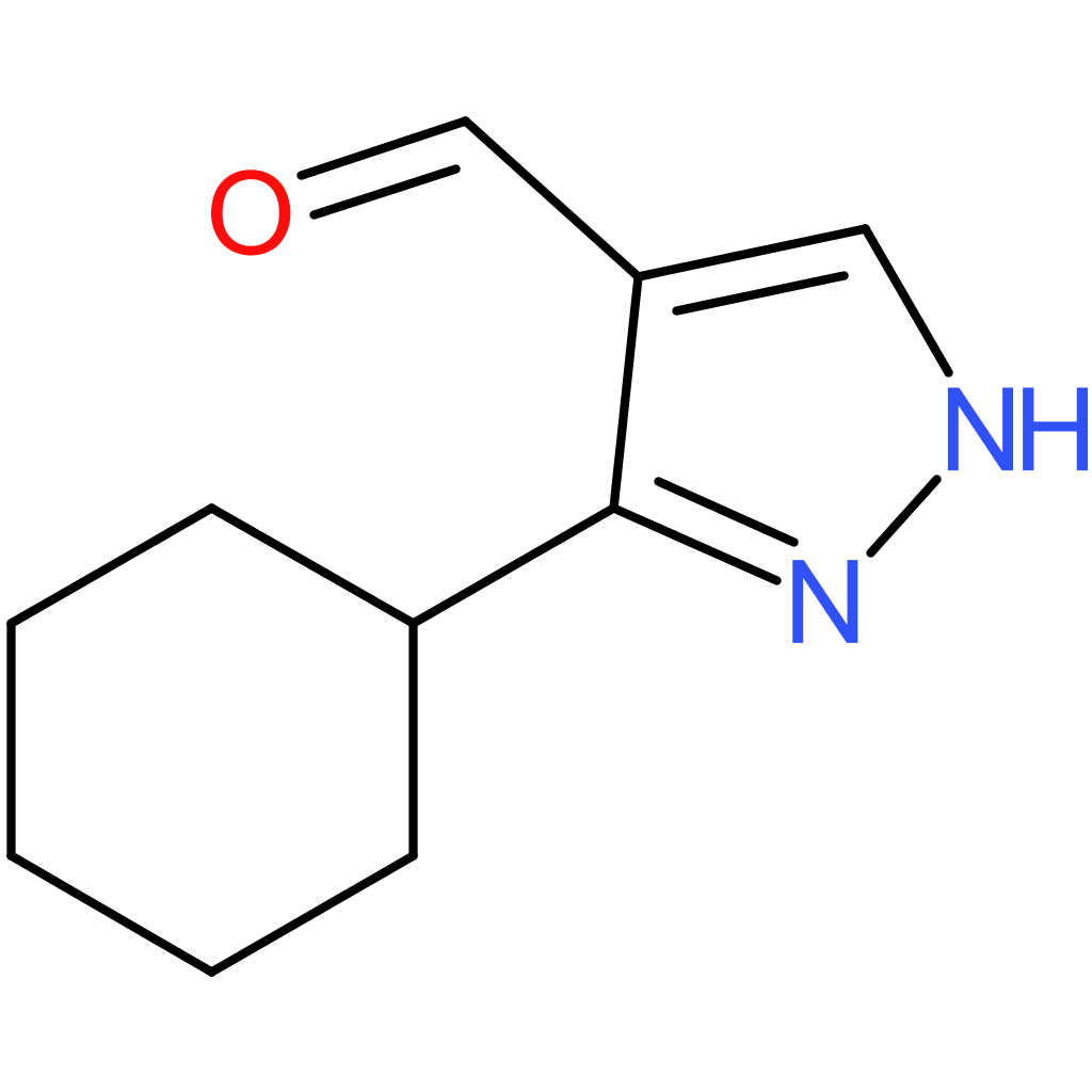 3-cyclohexyl-1H-pyrazole-4-carbaldehyde