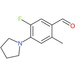 5-fluoro-2-methyl-4-(pyrrolidin-1-yl)benzaldehyde