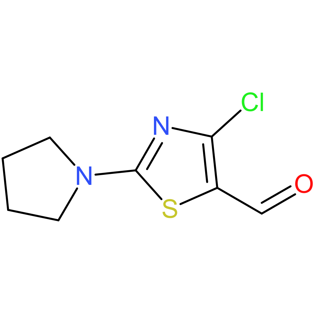 4-chloro-2-(pyrrolidin-1-yl)thiazole-5-carbaldehyde