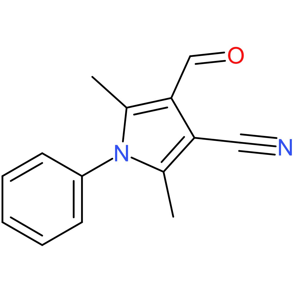 4-formyl-2,5-dimethyl-1-phenyl-1H-pyrrole-3-carbonitrile