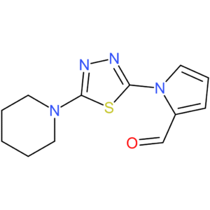 1-(5-(piperidin-1-yl)-1,3,4-thiadiazol-2-yl)-1H-pyrrole-2-carbaldehyde