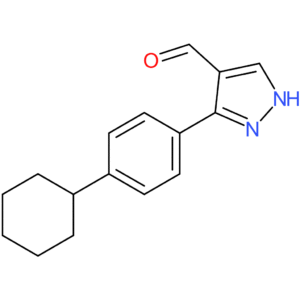 3-(4-cyclohexylphenyl)-1H-pyrazole-4-carbaldehyde