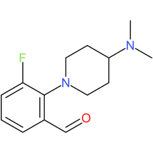 2-(4-(dimethylamino)piperidin-1-yl)-3-fluorobenzaldehyde