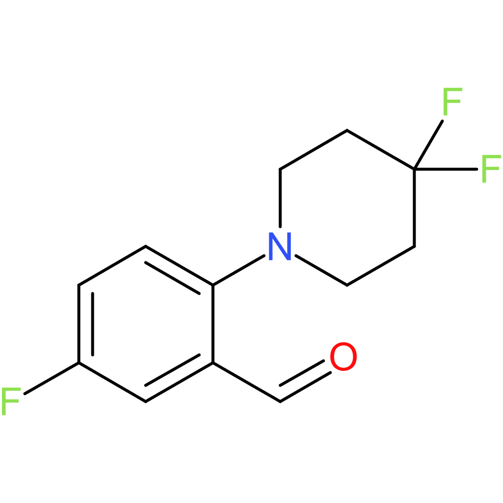 2-(4,4-difluoropiperidin-1-yl)-5-fluorobenzaldehyde